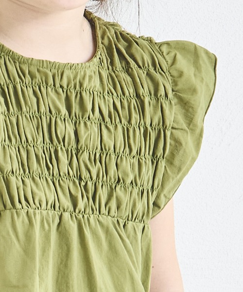 pairmanon（ペアマノン）の「【綿100%】【リンクコーデ】ティアード コットン チュニック キッズサイズ（チュニック・キッズ・ブラック/ホワイト/グリーン系その他・90/120/130/150/140/100/110）」の14枚目の写真