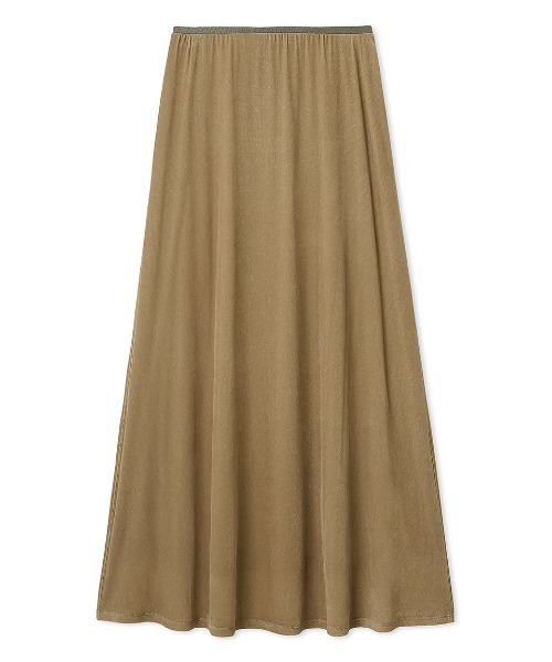 Mila Owen(ミラオーウェン)の「【セットアップ対応】【ウォッシャブル】フロッキーベロアナロースカート(スカート・レディース・チャコールグレー/ベージュ/ライム・0/1)」の15枚目の写真