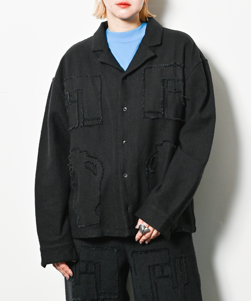 セール】SEEALL OPEN COLLAR SHIRT SAU53 SH386P：シャツ（シャツ