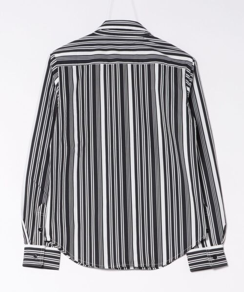 adamsJUGGLER(アダムスジャグラー)の「マルチストライプシアサッカーロングシャツ(シャツ/ブラウス・メンズ・ホワイト/ブラック・S/M/L/XL/XXL)」の14枚目の写真