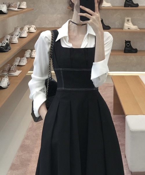 YUGA(ユーガ)の「YUGA_YGMC Square neck resort dress(ワンピース・レディース・ブラック/オフホワイト・M/S)」の19枚目の写真