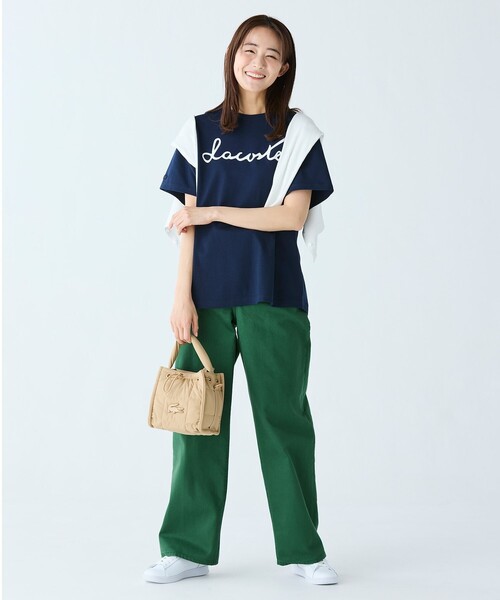 オンライン限定】LACOSTE スクリプトネームロゴ ルーズ