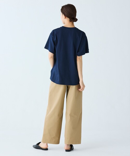 tシャツ 「オンライン限定」LACOSTE スクリプトネームロゴ  ルーズシルエットハーフスリーブTシャツ レディース メンズ オンライン限定】LACOSTE スクリプトネームロゴ ルーズ