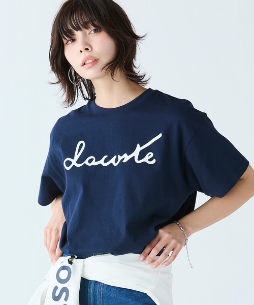 オンライン限定】LACOSTE スクリプトネームロゴ ルーズ