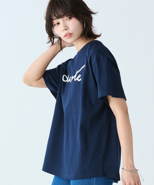 LACOSTE / ラコステ 【オンライン限定】LACOSTE スクリプトネームロゴ  ルーズシルエットハーフスリーブTシャツ オンライン限定】LACOSTE スクリプトネームロゴ ルーズ