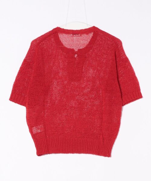 LA MARINE FRANCAISE(マリン フランセーズ)の「テープヤーンレースアッププルオーバー(ニット/セーター・レディース・レッド/ベージュ/ブルー・FREE)」の13枚目の写真