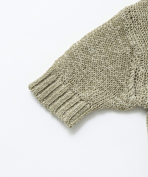 LA MARINE FRANCAISE(マリン フランセーズ)の「テープヤーンレースアッププルオーバー(ニット/セーター・レディース・レッド/ベージュ/ブルー・FREE)」の9枚目の写真