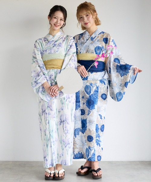 s3791①浴衣ワンピース♦新品♦反物から♦伊勢清々衣♦着丈１３０センチ セール】ワンピース浴衣セット（浴衣）｜SHE HER HER HERS（シー