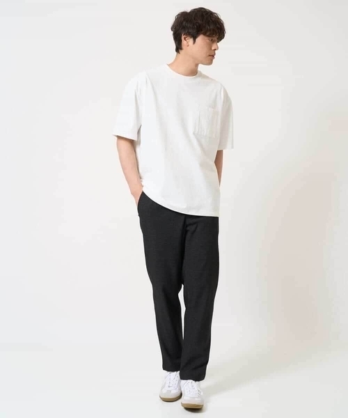 a.v.v(アーヴェヴェ)の「【速乾/毛玉になりにくい】ドローコード付きワイドシルエットカットソー(Tシャツ/カットソー・メンズ・ホワイト/チャコールグレー/ネイビー・50/48/44/46)」の10枚目の写真