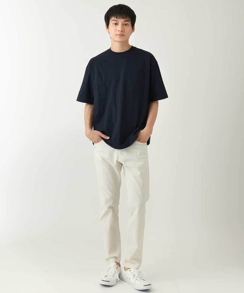 a.v.v(アーヴェヴェ)の「【速乾/毛玉になりにくい】ドローコード付きワイドシルエットカットソー(Tシャツ/カットソー・メンズ・ホワイト/チャコールグレー/ネイビー・50/48/44/46)」の16枚目の写真