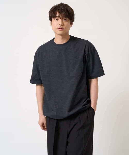 a.v.v(アーヴェヴェ)の「【速乾/毛玉になりにくい】ドローコード付きワイドシルエットカットソー(Tシャツ/カットソー・メンズ・ホワイト/チャコールグレー/ネイビー・50/48/44/46)」の20枚目の写真