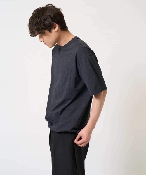 a.v.v(アーヴェヴェ)の「【速乾/毛玉になりにくい】ドローコード付きワイドシルエットカットソー(Tシャツ/カットソー・メンズ・ホワイト/チャコールグレー/ネイビー・50/48/44/46)」の21枚目の写真