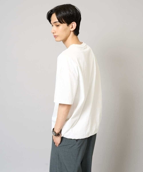 a.v.v(アーヴェヴェ)の「【速乾/毛玉になりにくい】ドローコード付きワイドシルエットカットソー(Tシャツ/カットソー・メンズ・ホワイト/チャコールグレー/ネイビー・50/48/44/46)」の22枚目の写真