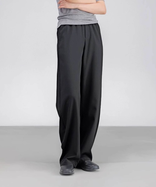 DECADE CLASSIC(ディケイド クラシック)の「【DECADE CLASSIC】エフォートレスセミワイドパンツ(スラックス・レディース・グレー/ブラック・SMALL/MEDIUM/LARGE)」の12枚目の写真