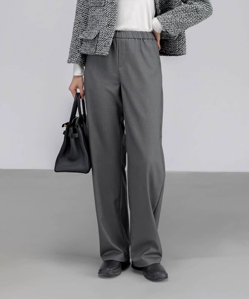 DECADE CLASSIC(ディケイド クラシック)の「【DECADE CLASSIC】エフォートレスセミワイドパンツ(スラックス・レディース・グレー/ブラック・SMALL/MEDIUM/LARGE)」の15枚目の写真