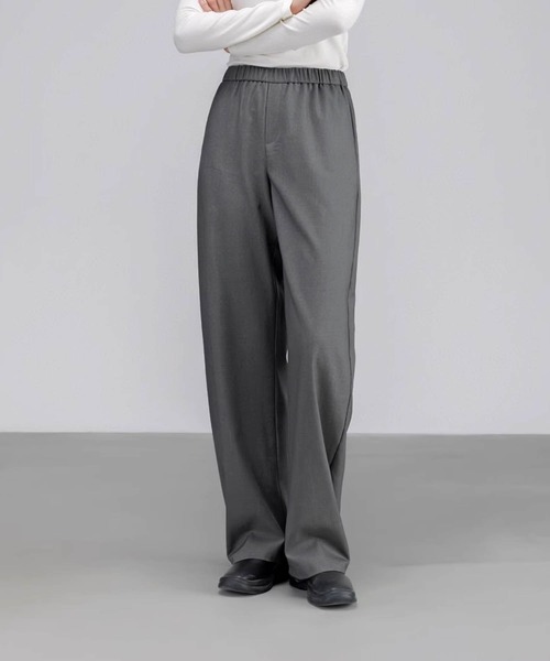DECADE CLASSIC(ディケイド クラシック)の「【DECADE CLASSIC】エフォートレスセミワイドパンツ(スラックス・レディース・グレー/ブラック・SMALL/MEDIUM/LARGE)」の17枚目の写真