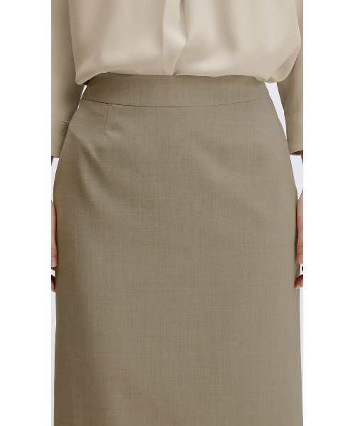 洗える・防シワ・ストレッチ】美しく見せる！ベーシックタイトスカート