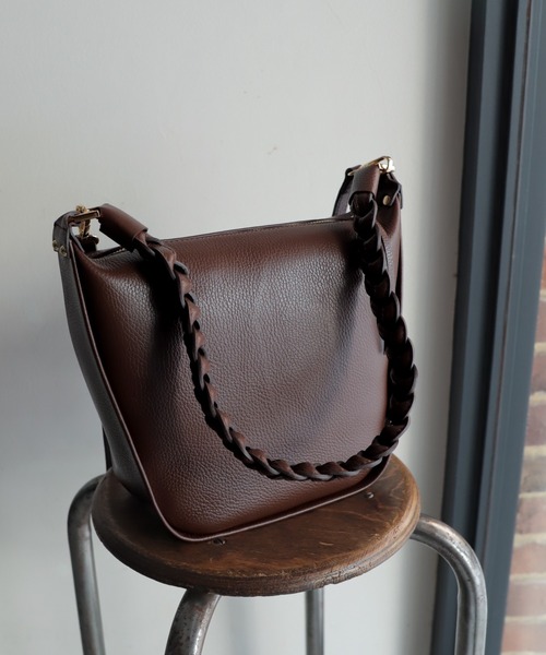 MARCO BIANCHINI（マルコビアンチーニ）の「【MARCO BIANCHINI】ブレイドBAG（ショルダーバッグ・レディース・ダークブラウン/ブラック/グレー・FREE）」の6枚目の写真