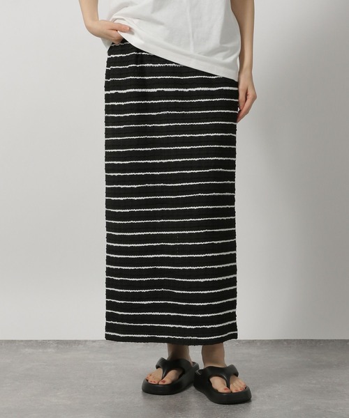 LAKOLE（ラコレ）の「カットシャーリングナロースカート / 450293（スカート・レディース・ブラック/ミント/アイボリー/オレンジ/その他2・FREE）」の5枚目の写真