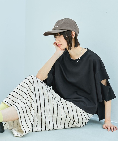 LAKOLE（ラコレ）の「カットシャーリングナロースカート / 450293（スカート・レディース・ブラック/ミント/アイボリー/オレンジ/その他2・FREE）」の10枚目の写真