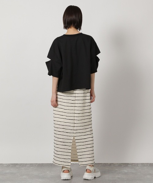 LAKOLE（ラコレ）の「カットシャーリングナロースカート / 450293（スカート・レディース・ブラック/ミント/アイボリー/オレンジ/その他2・FREE）」の13枚目の写真