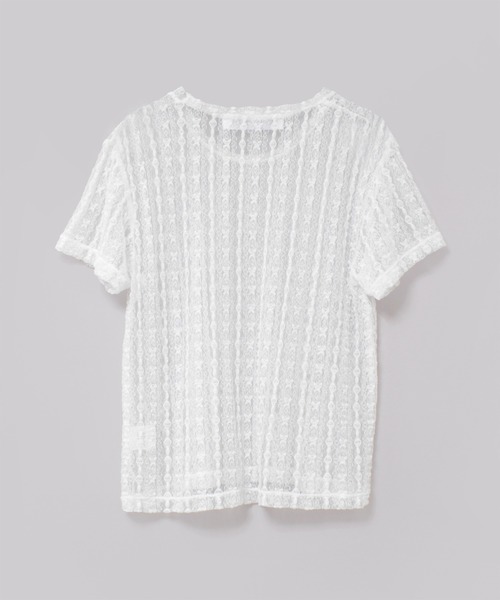 RNA(アールエヌエー)の「M2464 レイヤードレースT(Tシャツ/カットソー・レディース・ホワイト/ブラック/ライトブルー・MEDIUM)」の15枚目の写真