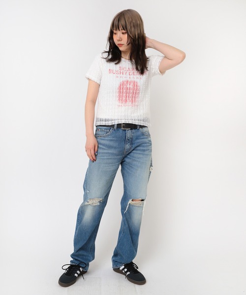 RNA(アールエヌエー)の「M2464 レイヤードレースT(Tシャツ/カットソー・レディース・ホワイト/ブラック/ライトブルー・MEDIUM)」の16枚目の写真