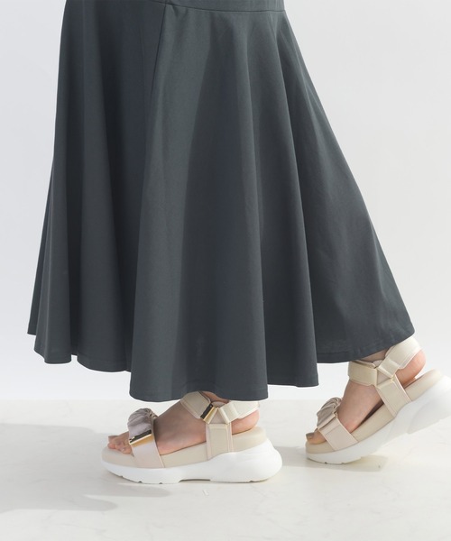 【美品】PICCIN ノースリーブマーメイドカットワンピース ピンク セール】ノースリーブマーメイドカットワンピース（ワンピース