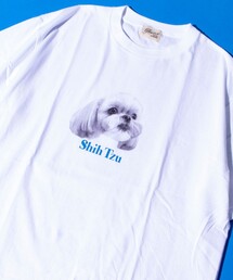 GLOSTER | 【新柄追加】【GLOSTER/グロスター】DOG&CAT 犬猫プリントTシャツ(Tシャツ/カットソー)