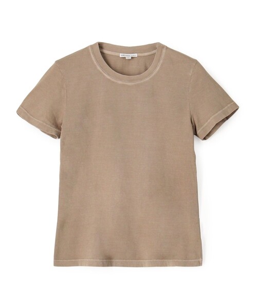 JAMES PERSE(ジェームスパース)の「ベーシック クルーネックTシャツ WLJ3114(Tシャツ/カットソー・レディース・ベージュ/ライトベージュ/チャコールグレー・0/1/2)」の3枚目の写真