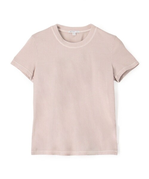 JAMES PERSE(ジェームスパース)の「ベーシック クルーネックTシャツ WLJ3114(Tシャツ/カットソー・レディース・ベージュ/ライトベージュ/チャコールグレー・0/1/2)」の1枚目の写真
