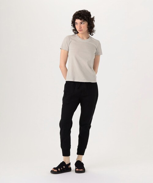 JAMES PERSE(ジェームスパース)の「ベーシック クルーネックTシャツ WLJ3114(Tシャツ/カットソー・レディース・ベージュ/ライトベージュ/チャコールグレー・0/1/2)」の4枚目の写真