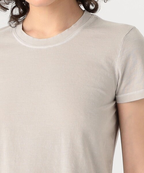 JAMES PERSE(ジェームスパース)の「ベーシック クルーネックTシャツ WLJ3114(Tシャツ/カットソー・レディース・ベージュ/ライトベージュ/チャコールグレー・0/1/2)」の8枚目の写真