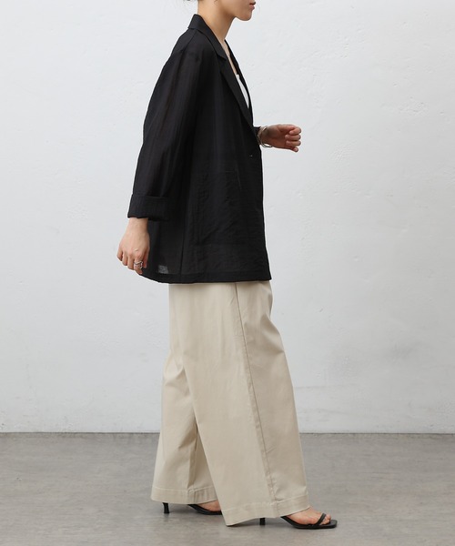 COLONY 2139（コロニートゥーワンスリーナイン）の「レーヨンナイロンタックワイドパンツ（その他パンツ・レディース・ブラック/ベージュ/ライトグレー/ブラウン・SMALL/MEDIUM）」の21枚目の写真
