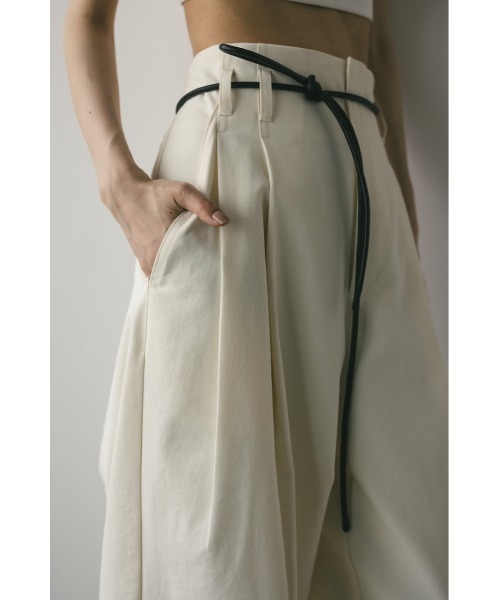 STYLEMIXER(スタイルミキサー)の「ローウエストベルトワイドパンツ(スラックス・レディース・ブラウン/アイボリー/ブラック・SMALL/MEDIUM)」の11枚目の写真
