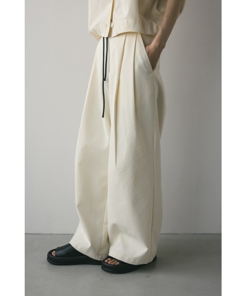 STYLEMIXER(スタイルミキサー)の「ローウエストベルトワイドパンツ(スラックス・レディース・ブラウン/アイボリー/ブラック・SMALL/MEDIUM)」の7枚目の写真