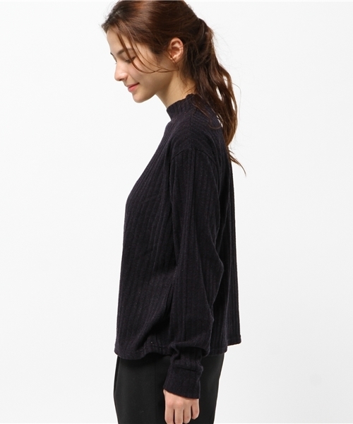 OUTLET(アウトレット)の「【Kastane】ハイネックリブプルオーバー(Tシャツ/カットソー・レディース・ネイビー・FREE)」の3枚目の写真