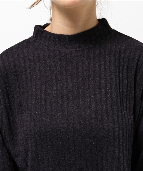 OUTLET(アウトレット)の「【Kastane】ハイネックリブプルオーバー(Tシャツ/カットソー・レディース・ネイビー・FREE)」の5枚目の写真