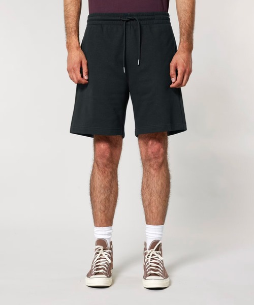 THRIFTY LOOK(スリフティールック)の「Stanley/Stella / スタンレーステラ Trainer 2.0 (SABU015) フレンチテリー オーガニックコットン スウェットショーツ(スウェットパンツ・メンズ・ナチュラル/ブラック・MEDIUM/LARGE)」の2枚目の写真