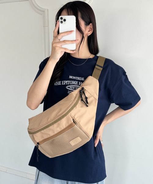 wears(ウェアーズ)の「【ユニセックス】ミディアムサイズボディバッグ(ボディバッグ/ウエストポーチ・レディース・ベージュ/ブラック・FREE)」の16枚目の写真