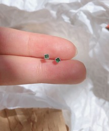 YU-KA:ジルコニアスタッドミニピアス zirconia stud mini pierce