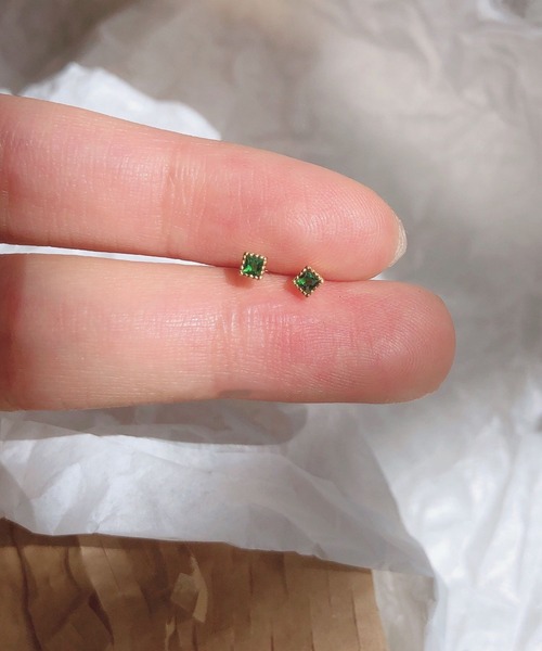 yu-ka(ユーカ)の「YU-KA:ジルコニアスタッドミニピアス zirconia stud mini pierce(ピアス(両耳用)・レディース・シルバー/ゴールド・FREE)」の1枚目の写真