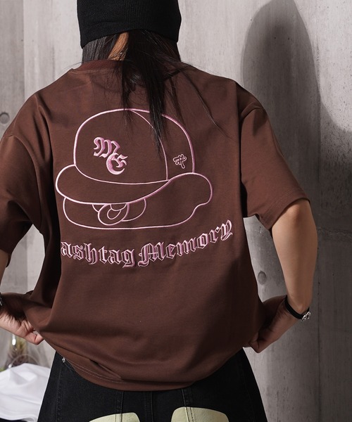 【MEMORY】バブフェイス 総刺繍 S/S Tシャツ / Babu Face T-shirt with full embroidery