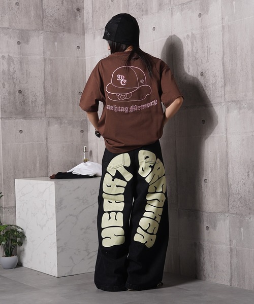 #MEMORY（メモリー）の「【MEMORY】バブフェイス 総刺繍 S/S Tシャツ / Babu Face T-shirt with full embroidery（Tシャツ/カットソー・メンズ・ホワイト/ブラウン/ブラック/ネイビー/チャコールグレー・L/XL/M）」の21枚目の写真