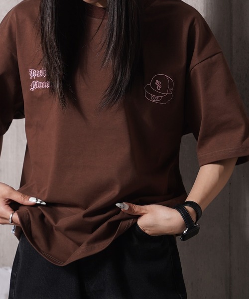 #MEMORY（メモリー）の「【MEMORY】バブフェイス 総刺繍 S/S Tシャツ / Babu Face T-shirt with full embroidery（Tシャツ/カットソー・メンズ・ホワイト/ブラウン/ブラック/ネイビー/チャコールグレー・L/XL/M）」の19枚目の写真