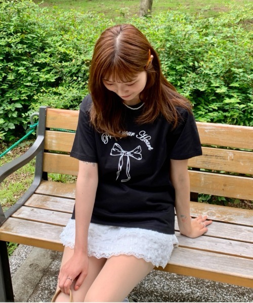 Teem Store(チームストア)の「フリルレース サイドリボンティアードミニスカート(スカート・レディース・アイボリー/ホワイト・F)」の9枚目の写真