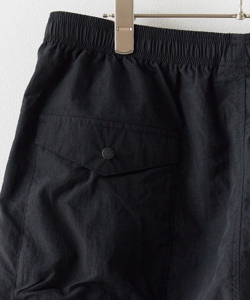 THOUSAND MILE（サウザンドマイル）の「THOUSAND MILE/サウザンドマイル NYLON TASLAN WEATHER WALK SHORTS ショーツ（その他パンツ・メンズ・ブラック・S/M/L/XL）」の8枚目の写真