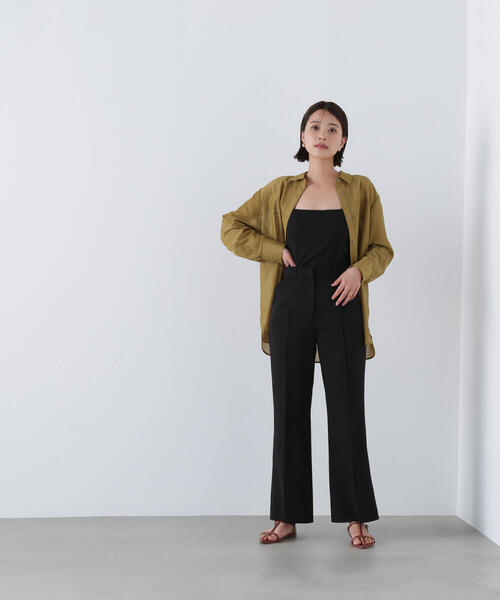 NATURAL BEAUTY BASIC（ナチュラルビューティーベーシック）の「◇スリムフレアパンツ（その他パンツ・レディース・ブラック/グレー・SMALL/MEDIUM/P/S）」の4枚目の写真