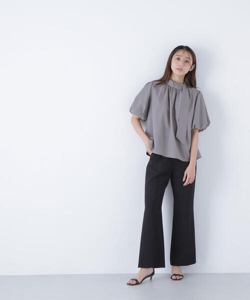 NATURAL BEAUTY BASIC（ナチュラルビューティーベーシック）の「◇スリムフレアパンツ（その他パンツ・レディース・ブラック/グレー・SMALL/MEDIUM/P/S）」の10枚目の写真