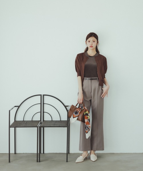 NATURAL BEAUTY BASIC（ナチュラルビューティーベーシック）の「◇スリムフレアパンツ（その他パンツ・レディース・ブラック/グレー・SMALL/MEDIUM/P/S）」の2枚目の写真